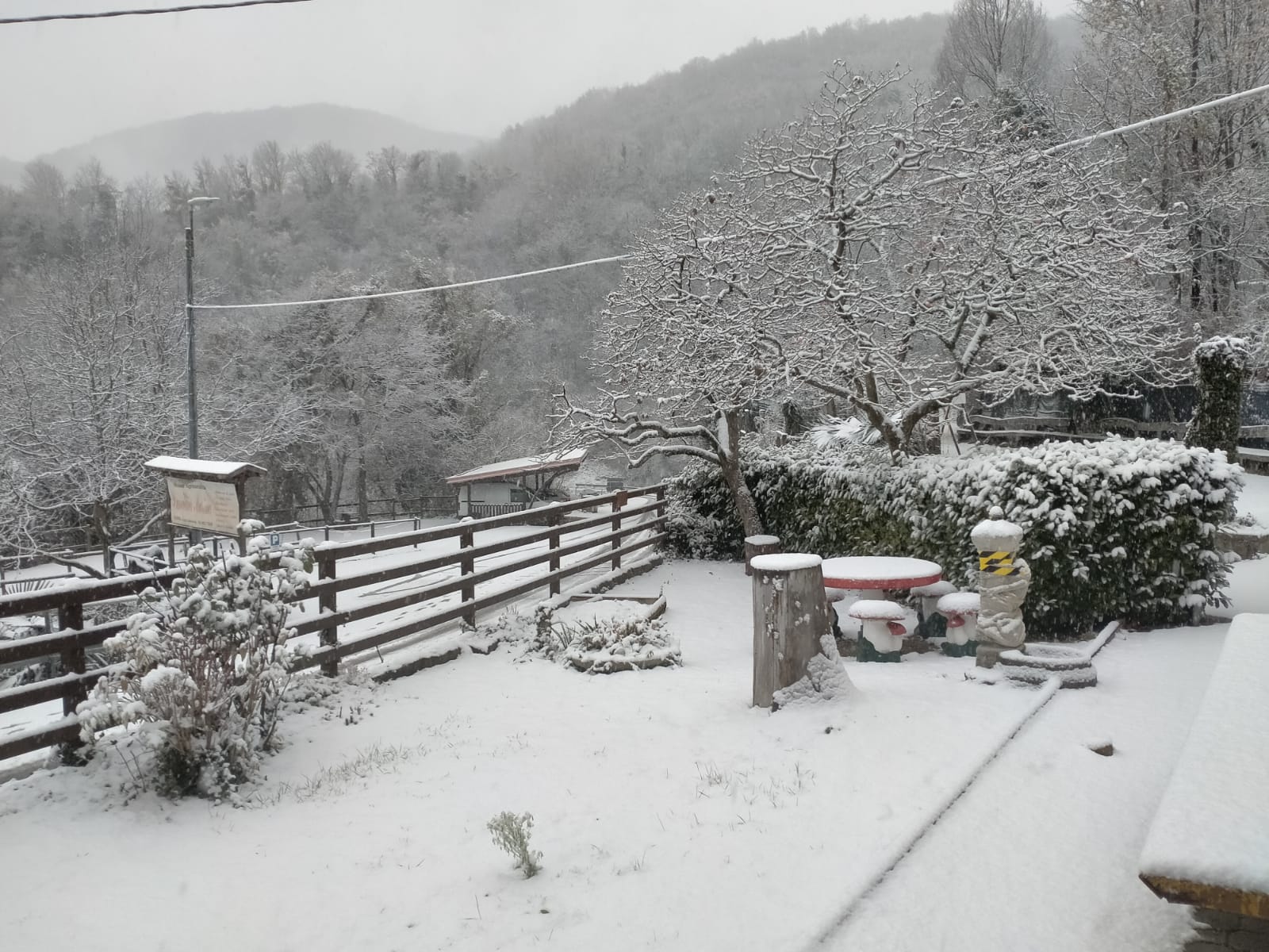 Agriturismo innevato